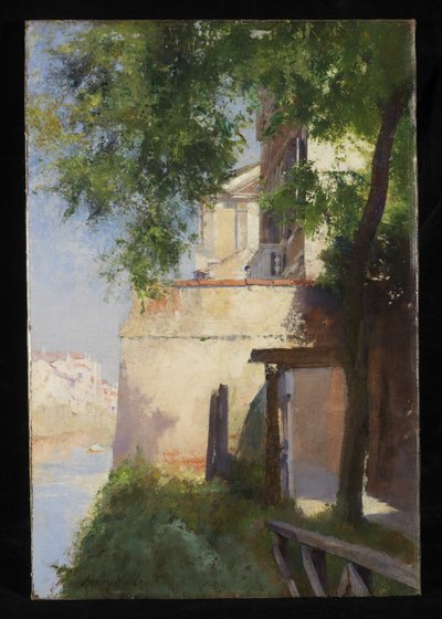 A View of Venice from a Terrace by Henry Woods